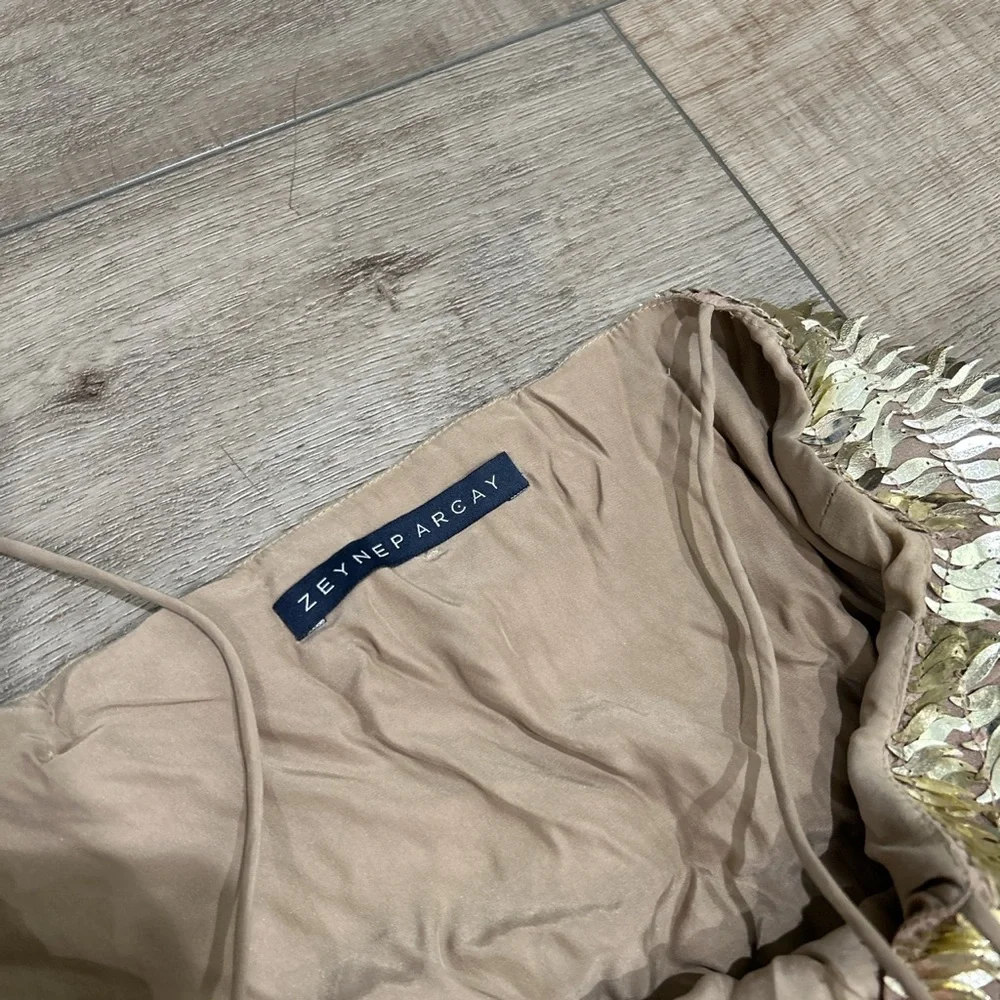 Zeynep Arcay gold sequin mini dress - Picture 7 of 7